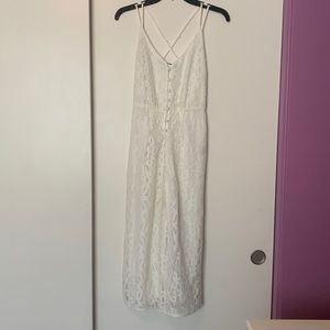 White lace jumpsuit